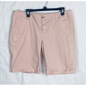 Liz Claiborne Womens Bermuda Shorts Size 14 Peach